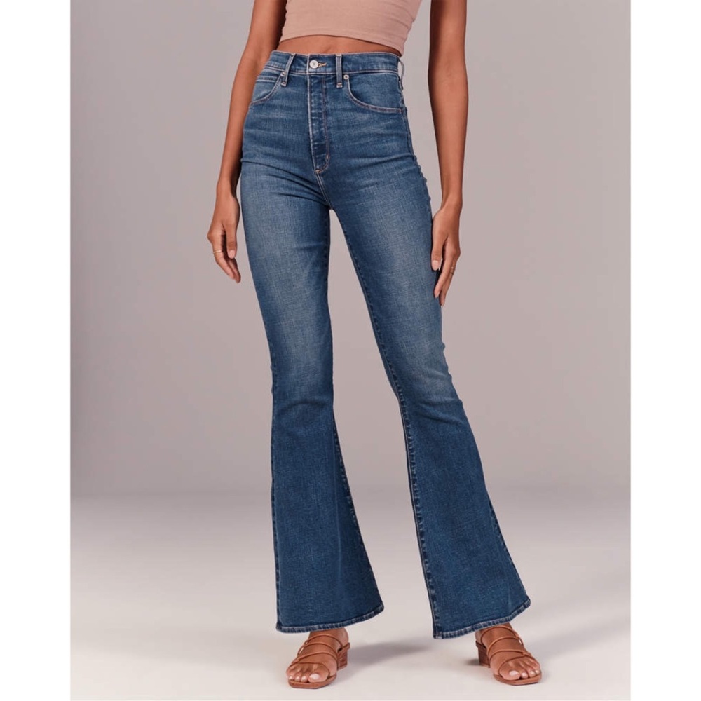 Abercrombie Ultra High Rise Flare Jeans